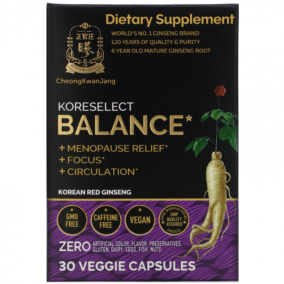 ������ ������ Cheong Kwan Jang, Koreselect, Balance, 30 ������������ ������  IHerb (������) ����