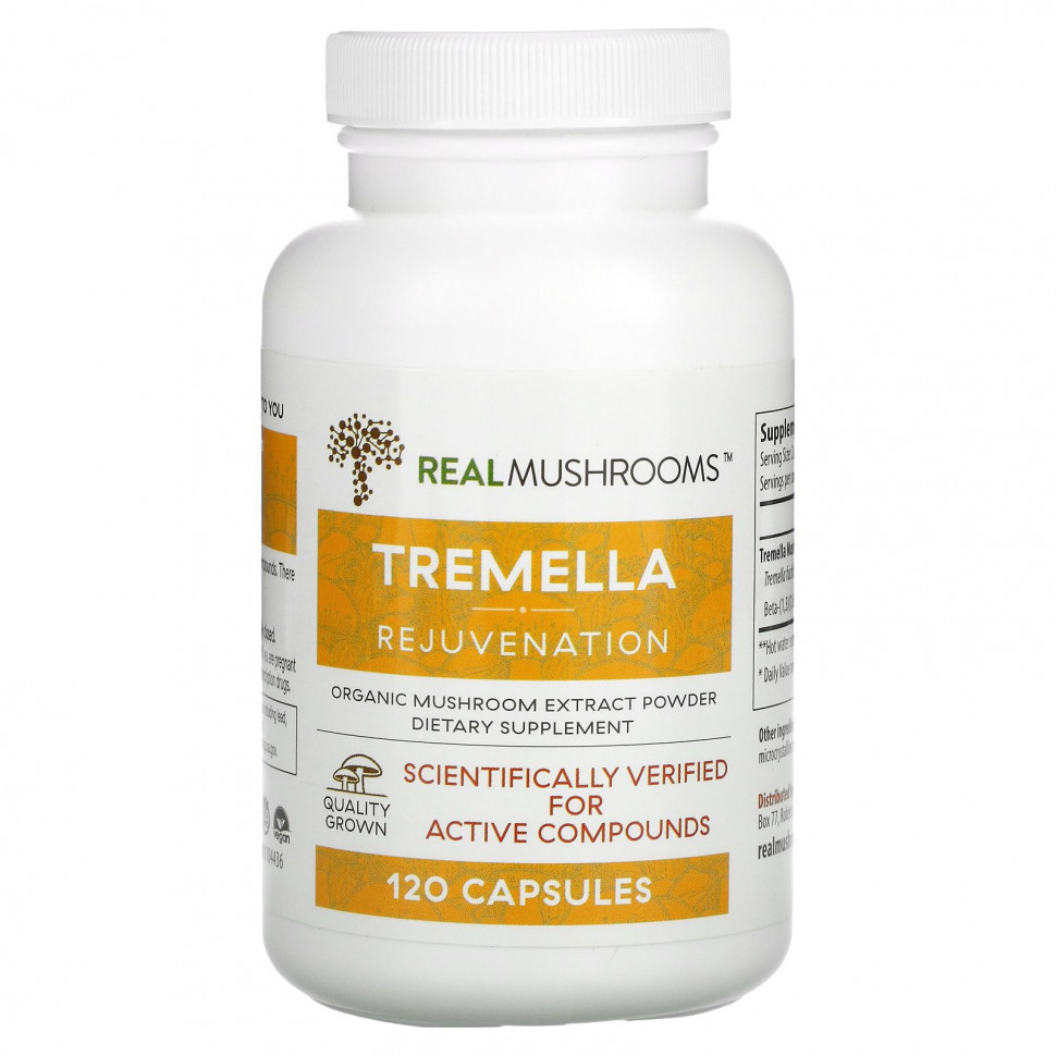 ������ ������ Real Mushrooms, Tremella, ����������`` 120 ������  IHerb (������) ����