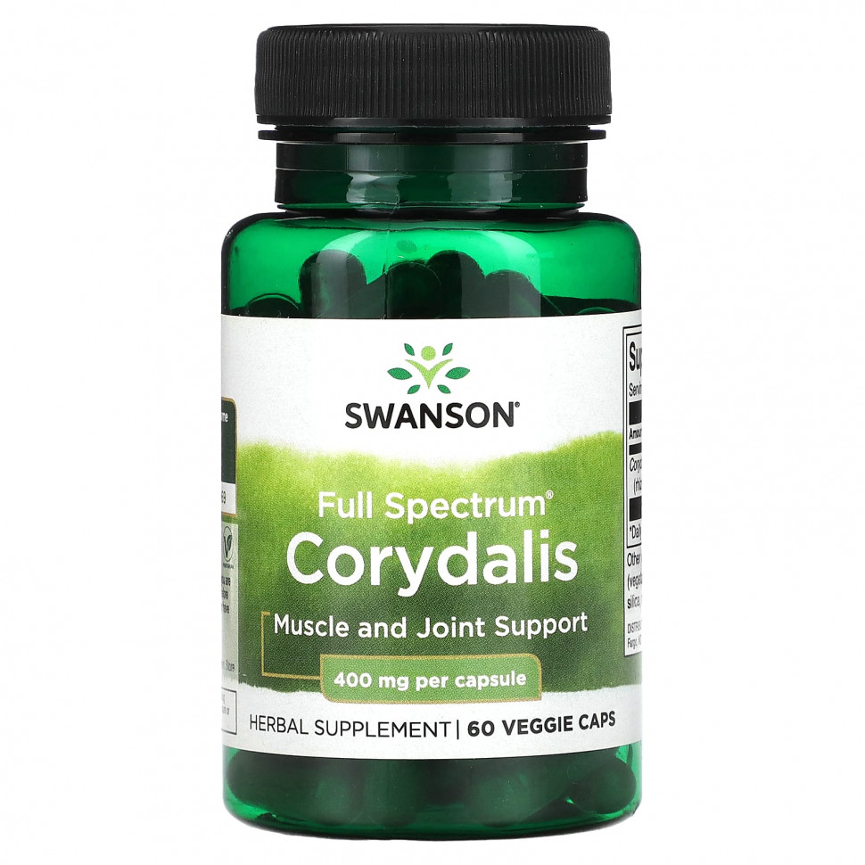 ������ ������ Swanson, Corydalis ������� �������, 400 ��, 60 ������������ ������  IHerb (������) ����