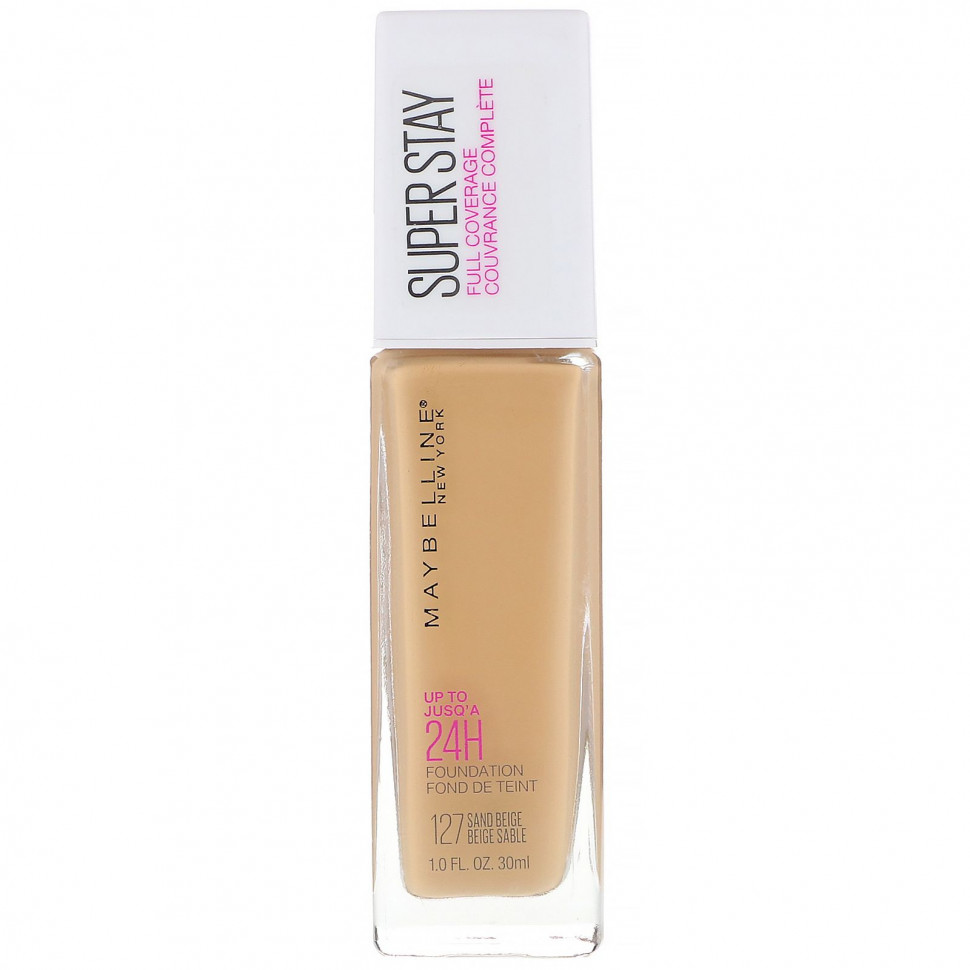 ������ ������ Maybelline, Super Stay, Full Coverage Foundation, 127 Sandy Beige, 1 fl oz (30 ml)  IHerb (������) ����