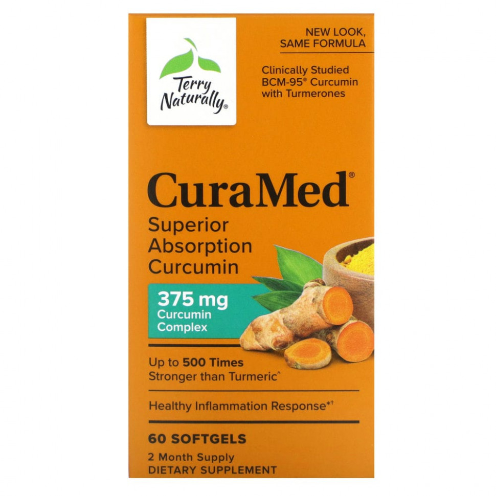 ������ ������ Terry Naturally, Terry Naturally, CuraMed, 375 ��, 60 ����������� �������  IHerb (������) ����