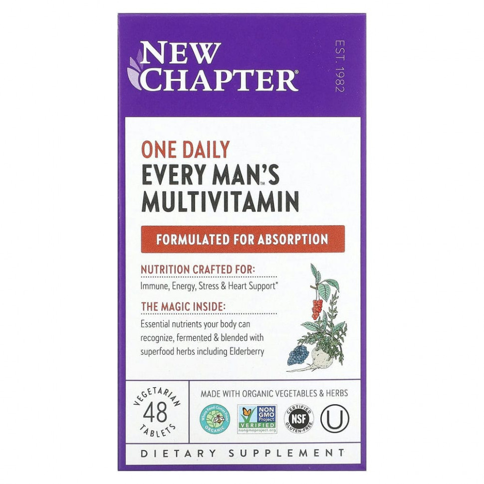 ������ ������ New Chapter, Every Man's, ���������� ���������������� ������� ��� ������, 48 �������������� ��������  IHerb (������) ����