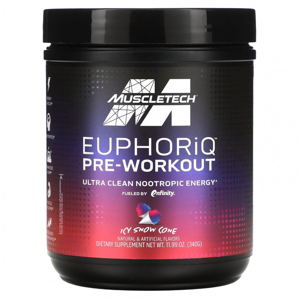 ������ ������ MuscleTech, EuphoriQ Pre-Workout, ������� �����, 340 � (11,99 �����)  IHerb (������) ����