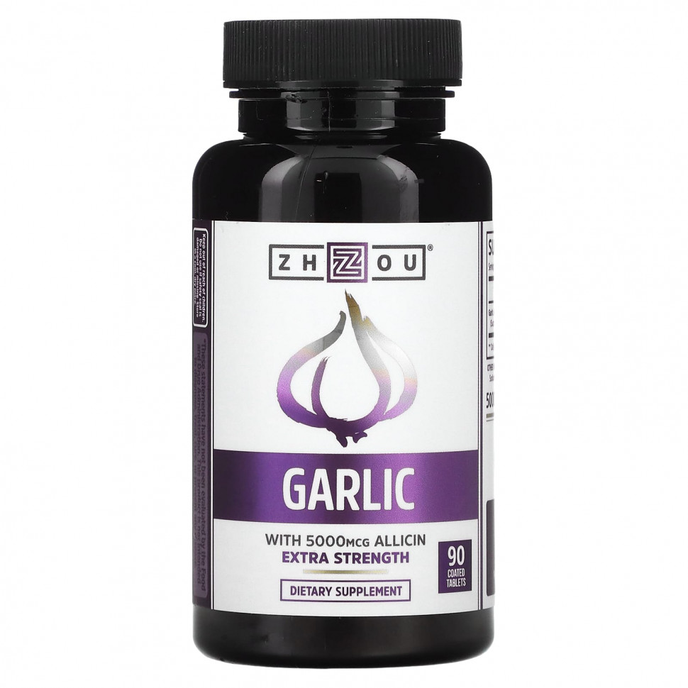 ������ ������ Zhou Nutrition, Garlic Extra Strength, 90 ��������, �������� ���������  IHerb (������) ����