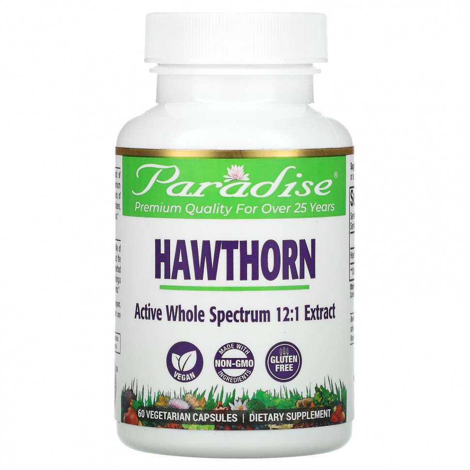 ������ ������ Paradise Herbs, Hawthorn Berry, 60 Vegetarian Capsules  IHerb (������) ����
