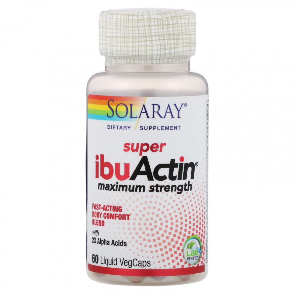 ������ ������ Solaray, Super IbuActin, ������������ �������������, 60 ������������ ������  IHerb (������) ����