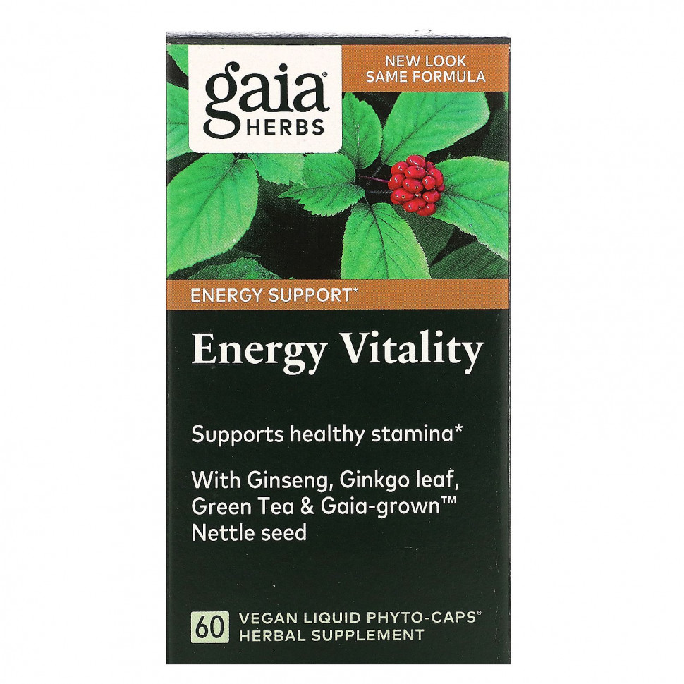 ������ ������ Gaia Herbs, Energy Vitality, 60 ��������� ������ Liquid Phyto-Caps  IHerb (������) ����