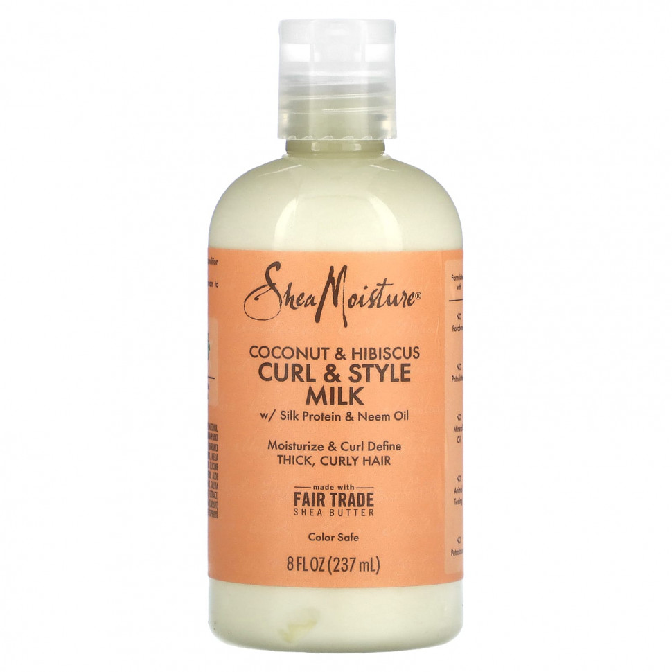 ������ ������ SheaMoisture, Curl & Style Milk, ����� � ��������, 237 �� (8 ����. �����)  IHerb (������) ����