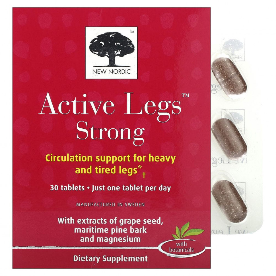 ������ ������ New Nordic US Inc, Active Legs Strong, 30 ��������  IHerb (������) ����
