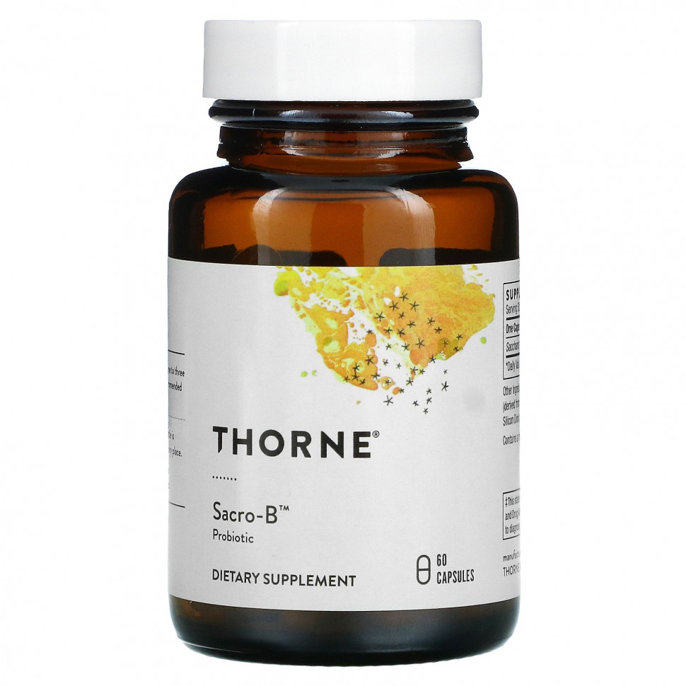 ������ ������ Thorne Research, Sacro-B, ���������, 60 ������  IHerb (������) ����