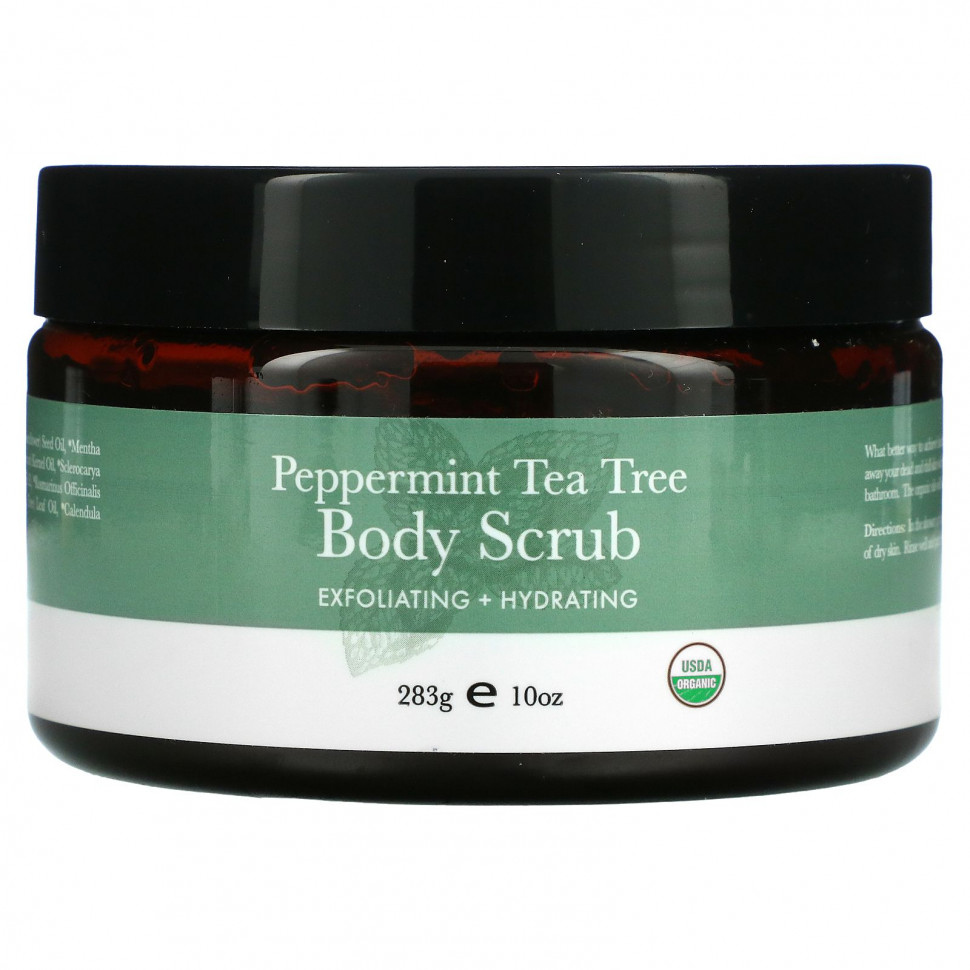 ������ ������ Beauty By Earth, Body Scrub, Peppermint Tea Tree, 10 oz (283 g)  IHerb (������) ����
