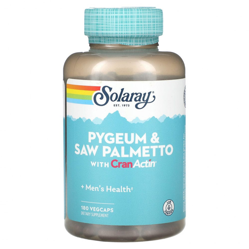 ������ ������ Solaray, Pygeum & Saw Palmetto � CranActin, 180 �������������� ������  IHerb (������) ����