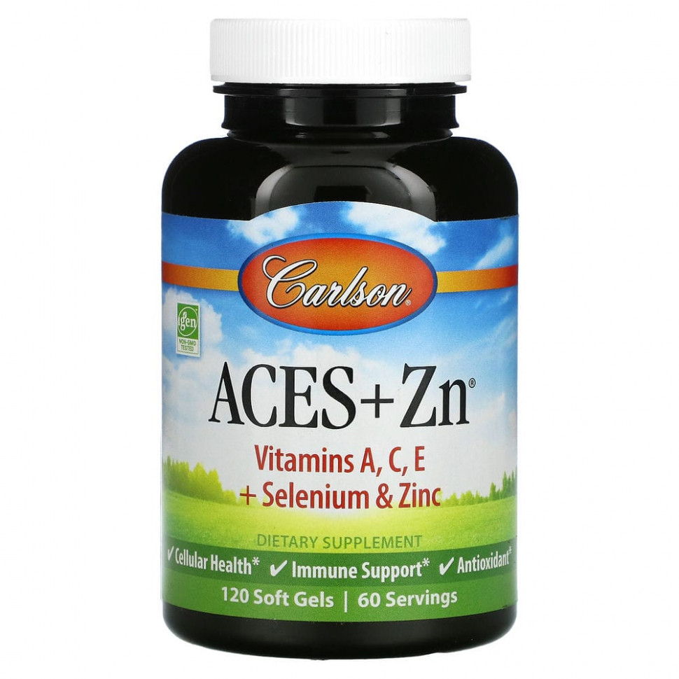 ������ ������ Carlson Labs, Aces + Zn, 120 ������ ����������� ������  IHerb (������) ����