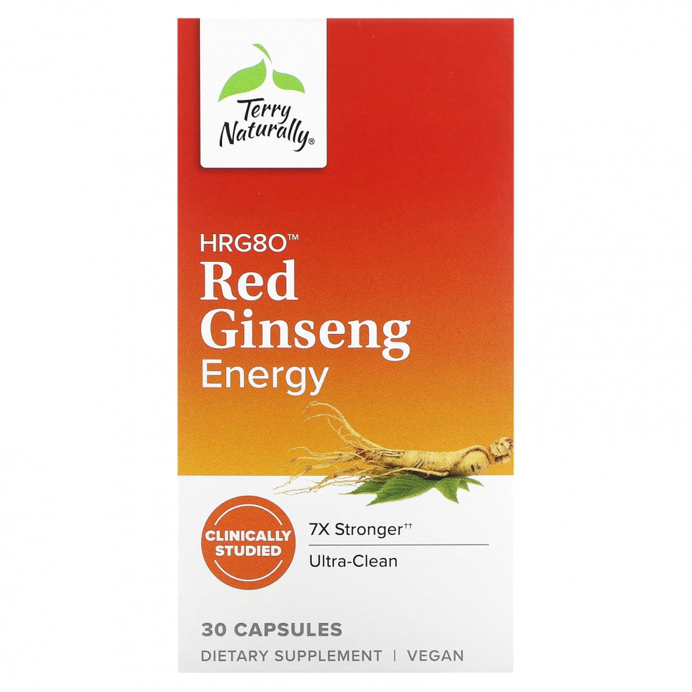 ������ ������ Terry Naturally, HRG80 Red Ginseng Energy, 30 ������  IHerb (������) ����