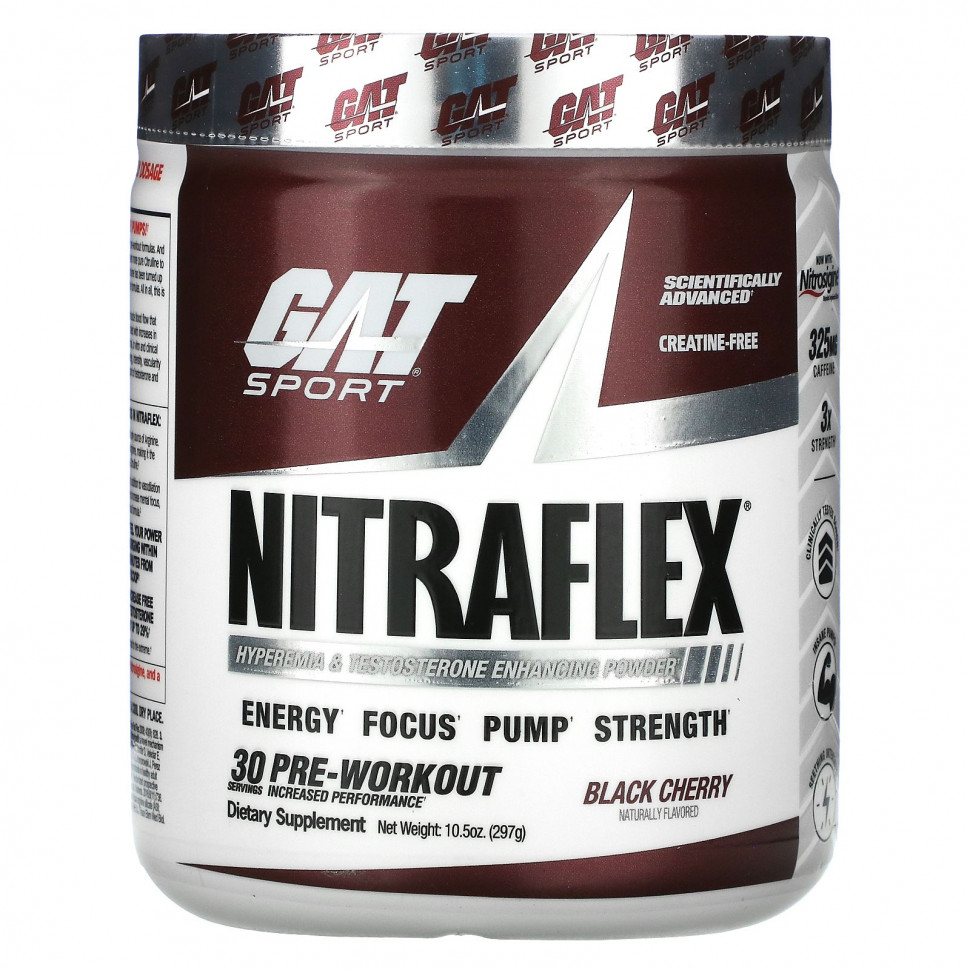 ������ ������ GAT, Sport, NITRAFLEX, ������ �����, 297 � (10,5 �����)  IHerb (������) ����