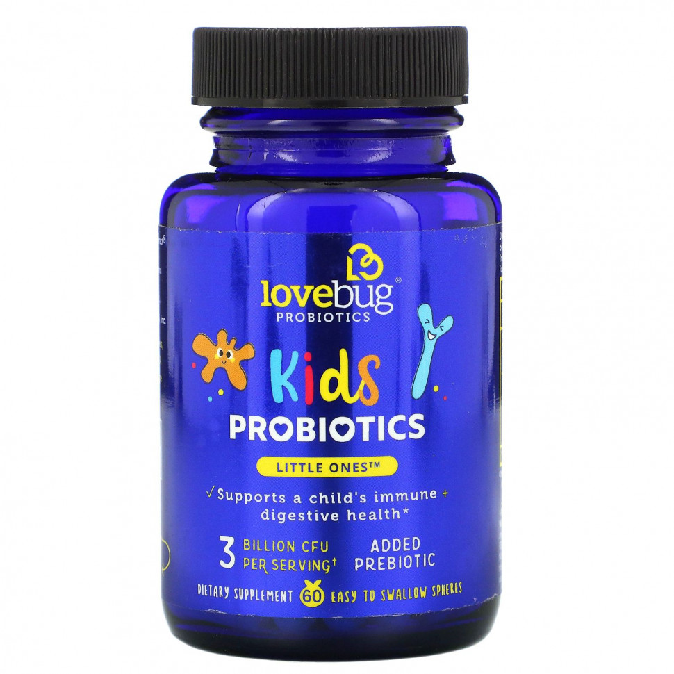 ������ ������ LoveBug Probiotics, Little Ones, ���������� ��� �����, 3 ���� ���, 60 �������, ������� ����� �������  IHerb (������) ����