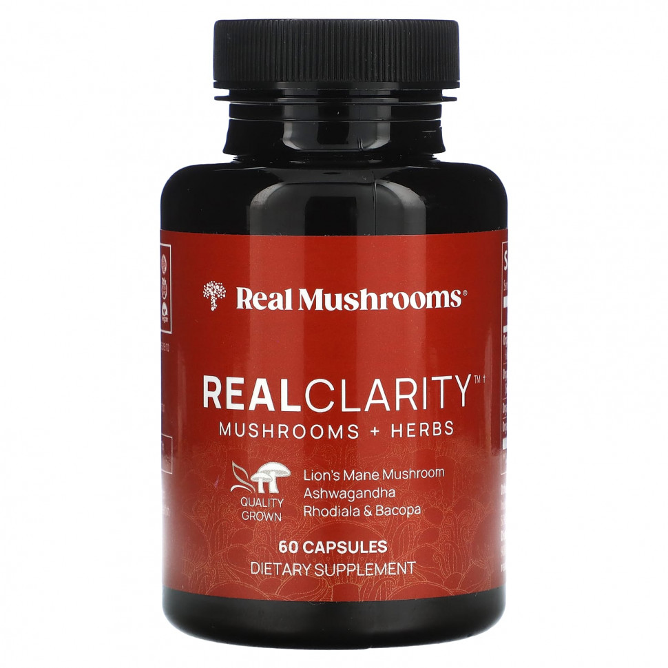 ������ ������ Real Mushrooms, RealClarity, ����� � �����`` 60 ������  IHerb (������) ����