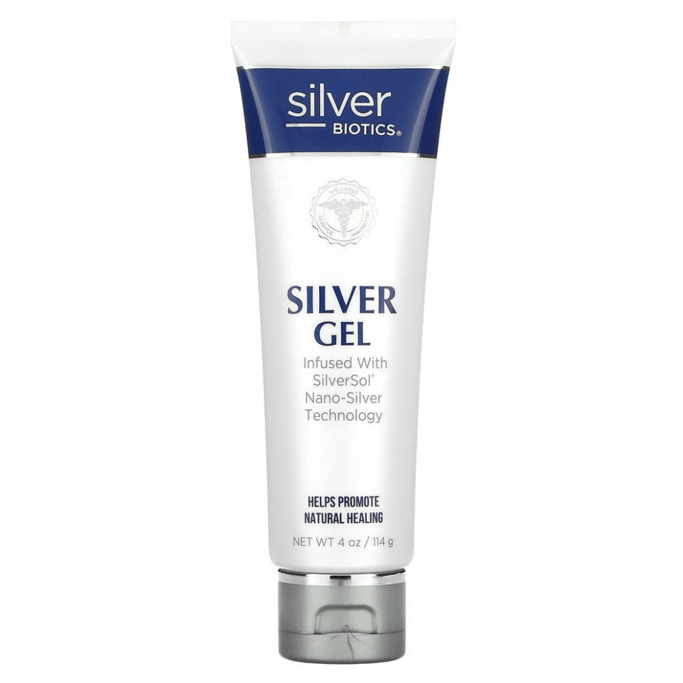 ������ ������ American Biotech Labs, Silver Biotics, Silver gel, ��������� � �������� SliverSol � ����-��������, 4 ������ ����� (114 �)  IHerb (������) ����