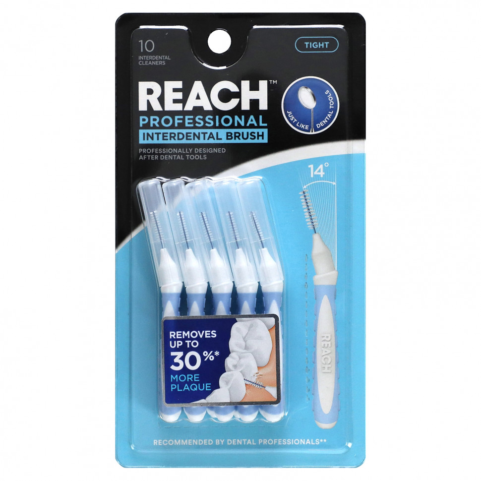 ������ ������ Reach, Professional Interdental Brush, Tight, 10 Interdental Cleaners  IHerb (������) ����