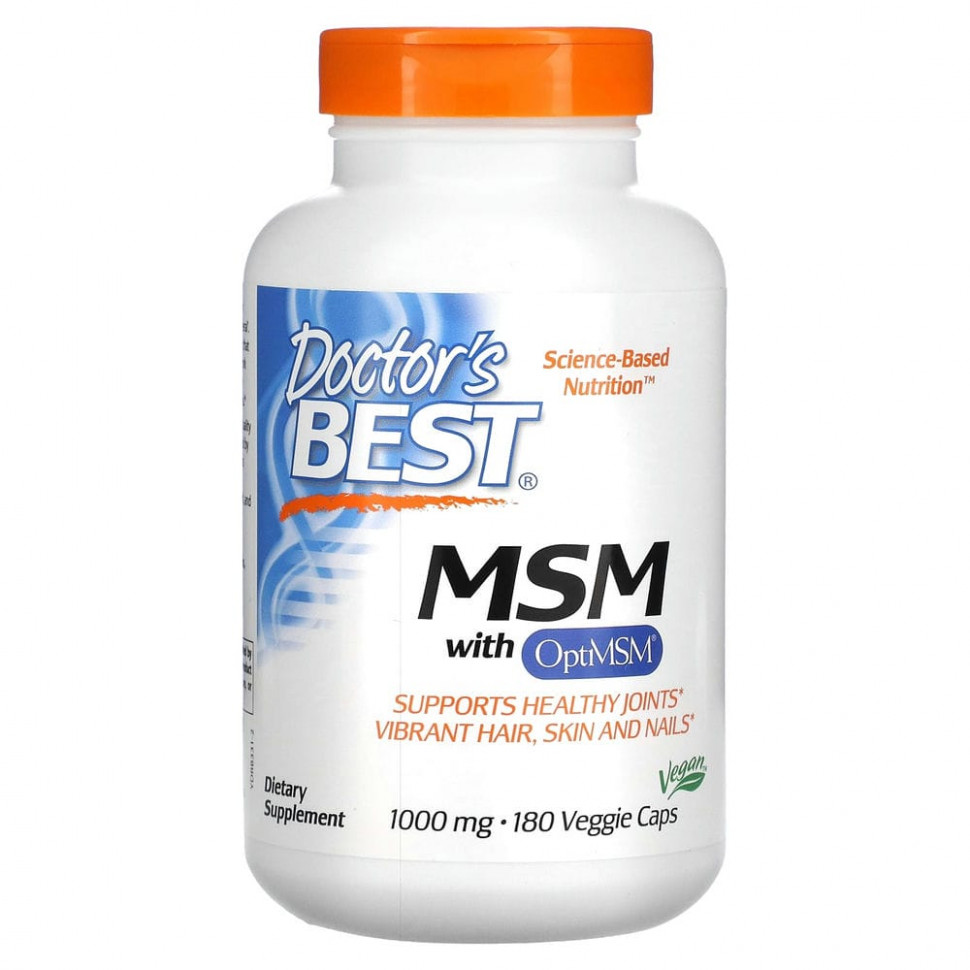 ������ ������ Doctor's Best, ��� � OptiMSM, 1000 ��, 180 ������������ ������  IHerb (������) ����