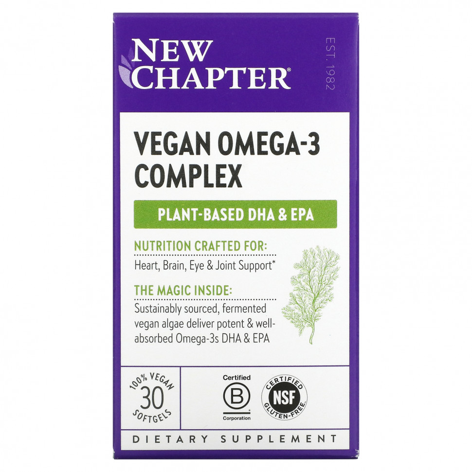 ������ ������ New Chapter, Vegan Omega-3, 30 ��������� ������  IHerb (������) ����