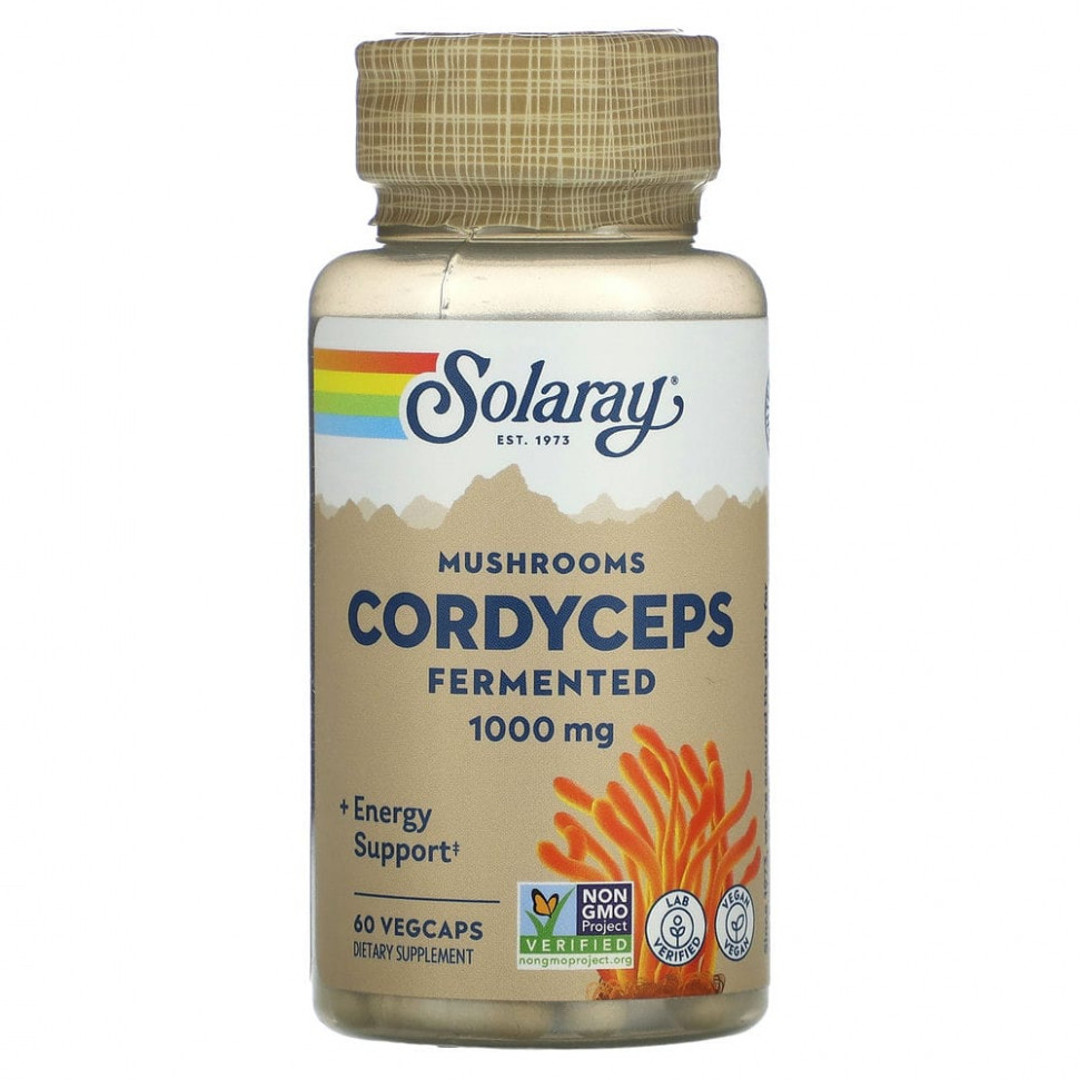 ������ ������ Solaray, Organic Grown Fermented Cordyceps, 500 mg, 60 VegCaps  IHerb (������) ����