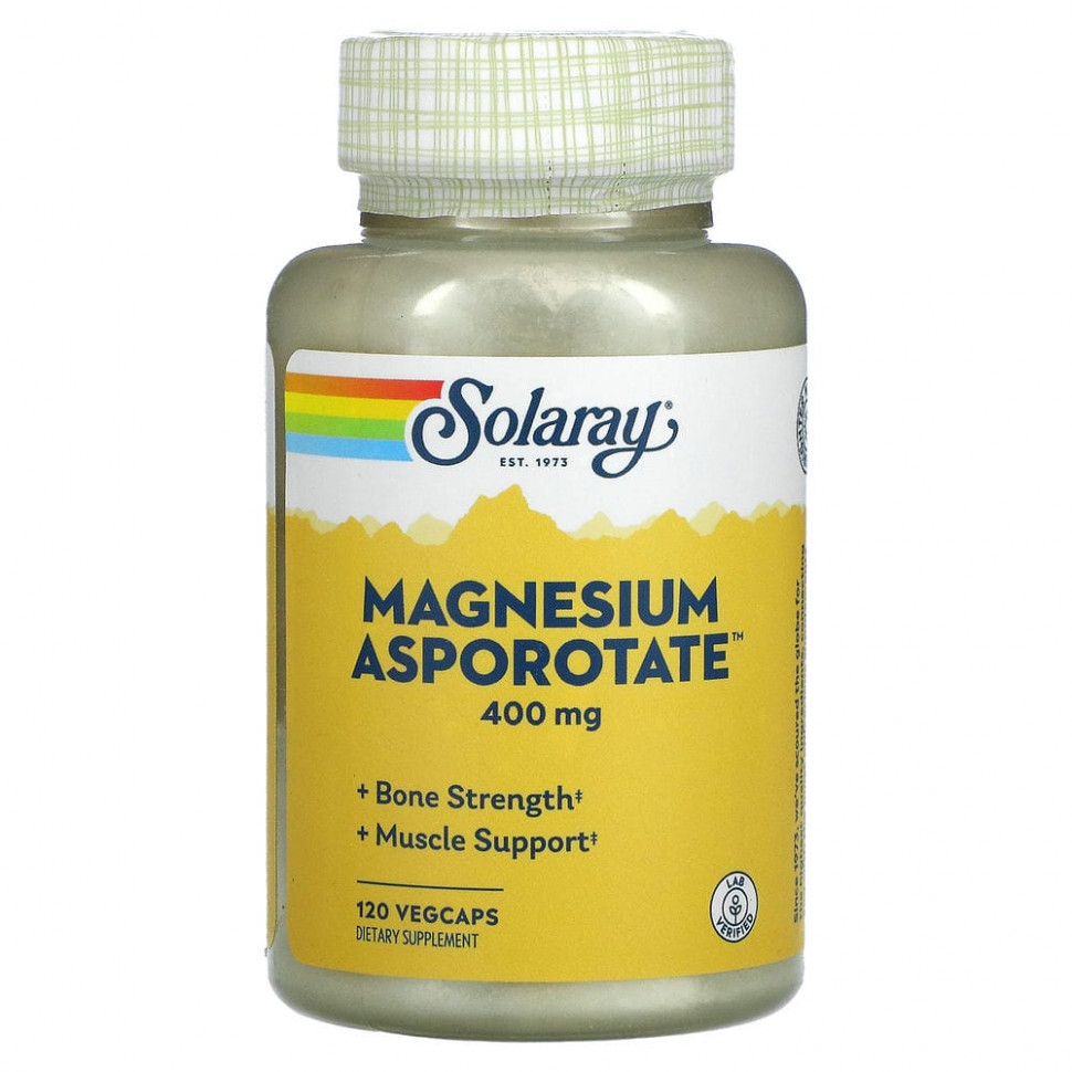 ������ ������ Solaray, Magnesium Asporotate, ������, 200 ��, 120 ������������ ������  IHerb (������) ����