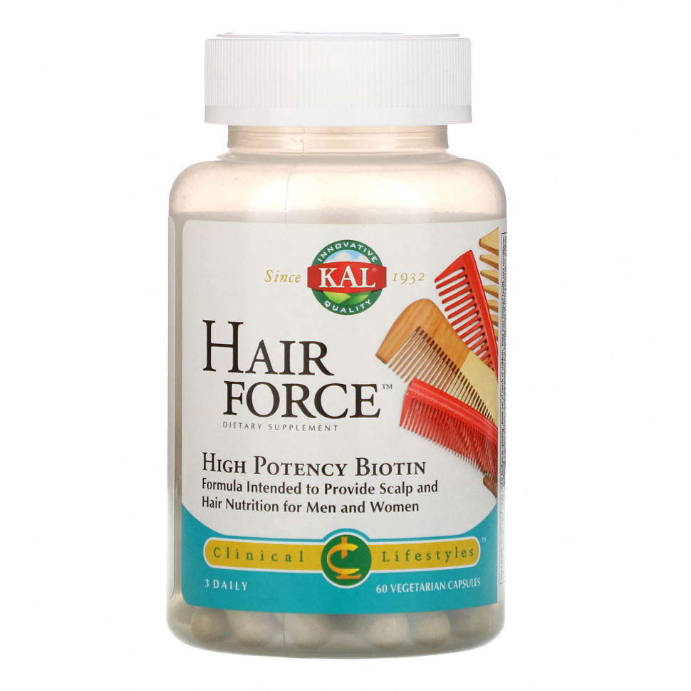 ������ ������ KAL, Hair Force, ����������������� ������, 60 �������������� ������  IHerb (������) ����