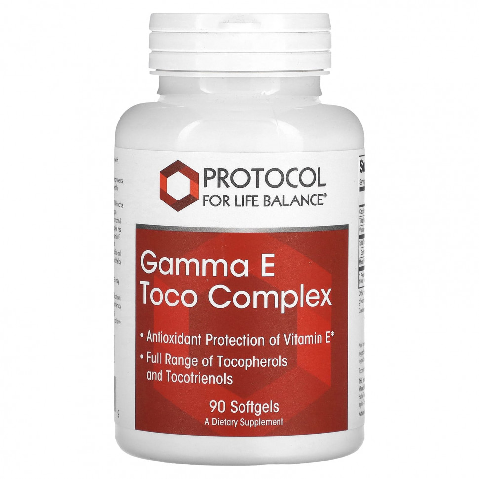 ������ ������ Protocol for Life Balance, Gamma E Toco Complex, 90 ������ ��������  IHerb (������) ����