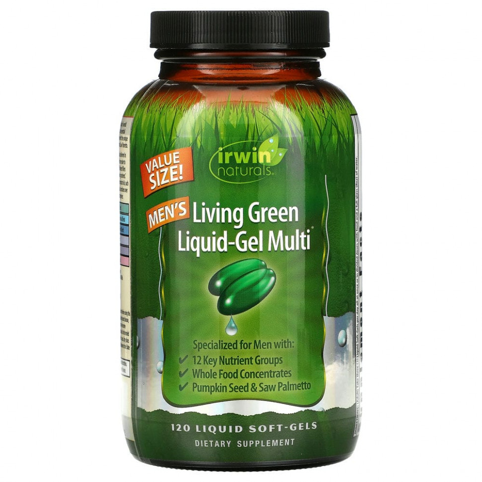 ������ ������ Irwin Naturals, Men's Living Green Liquid-Gel Multi, 120 ������ ������� ������  IHerb (������) ����