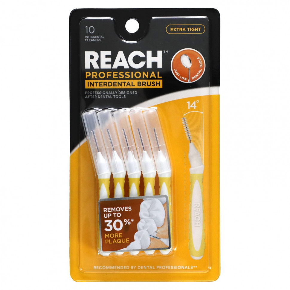 ������ ������ Reach, Professional Interdental Brush, Extra Tight, 10 Interdental Cleaners  IHerb (������) ����
