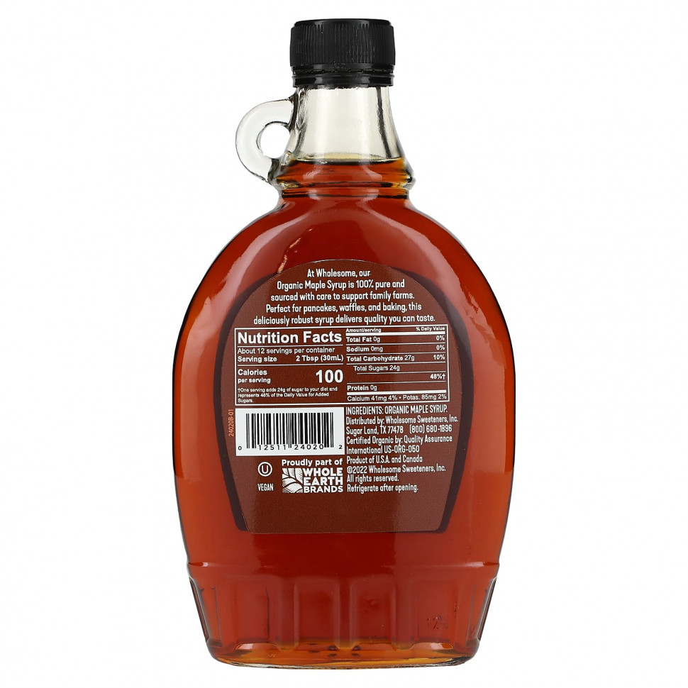������ ������ Wholesome Sweeteners, Organic Maple Syrup, Dark, 12 fl oz (355 ml)  IHerb (������) ����