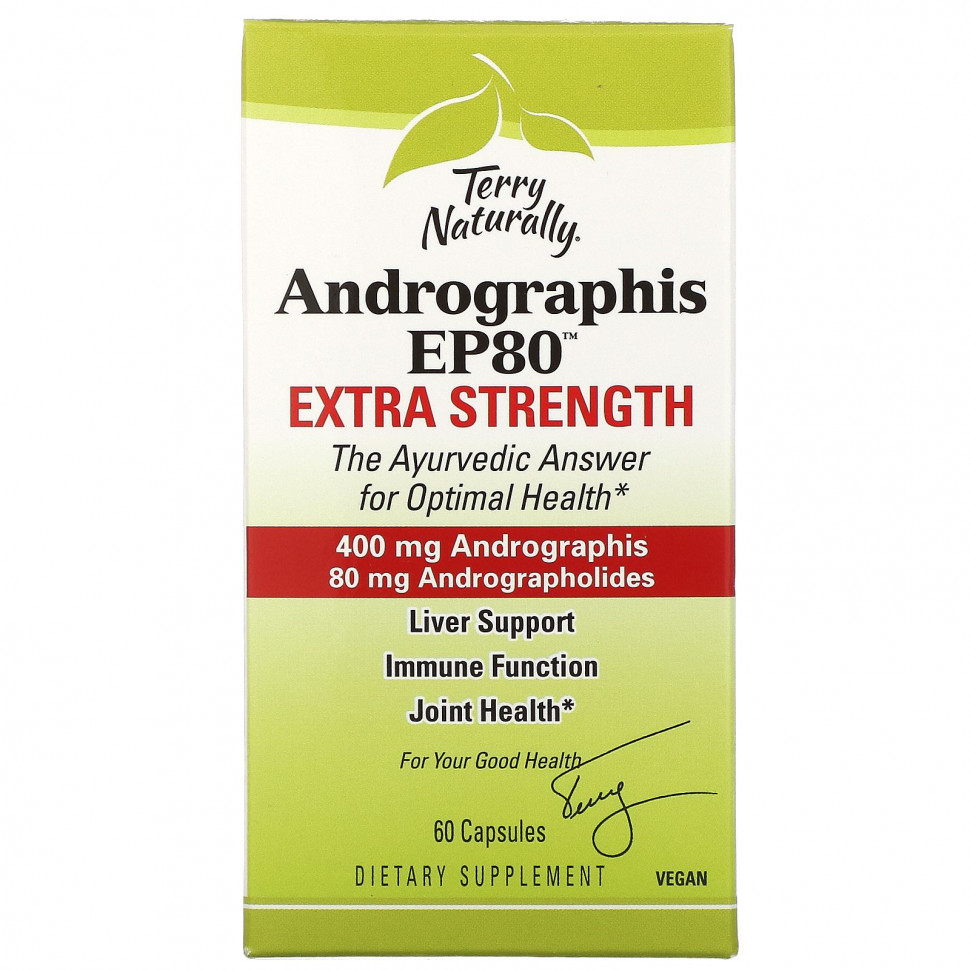 ������ ������ Terry Naturally, Andrographis EP80, ������ ����, 60 ������  IHerb (������) ����