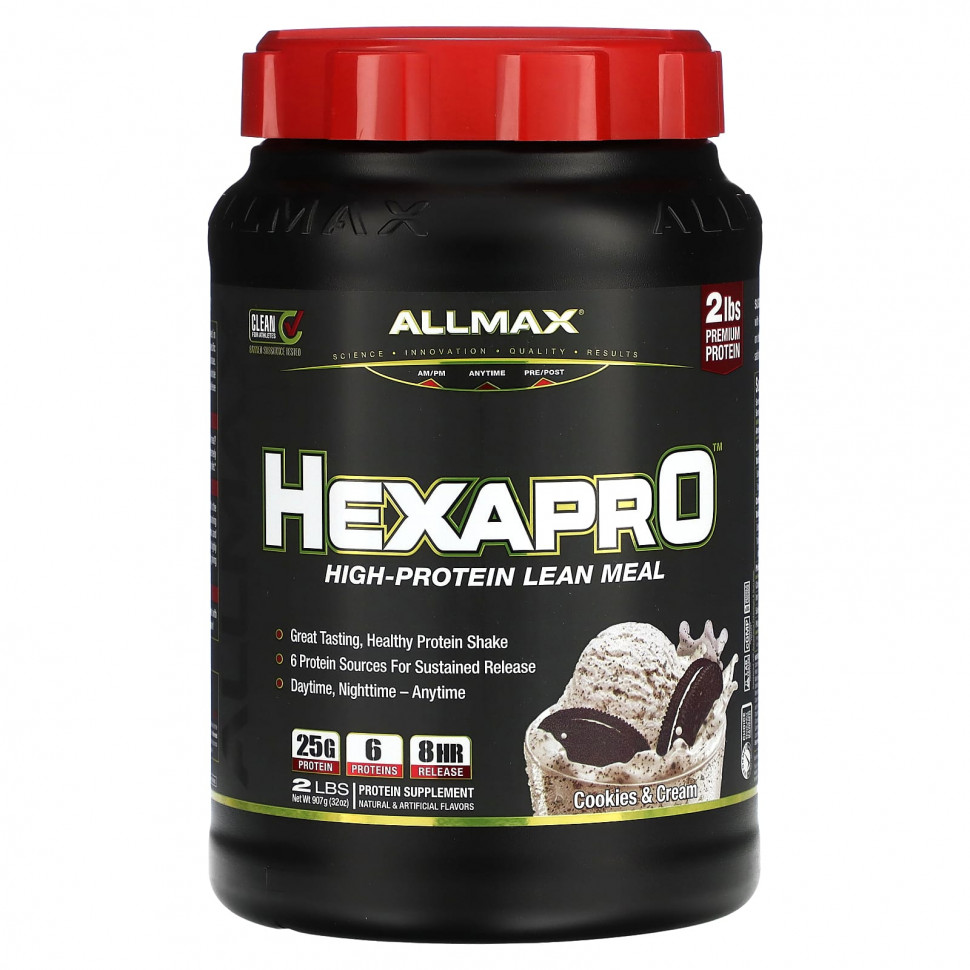 ������ ������ ALLMAX, HEXAPRO, ������� ��� � ������� ����������� �����, ������� � ������, 907 � (2 �����)  IHerb (������) ����