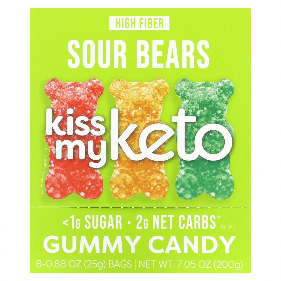 ������ ������ Kiss My Keto, Gummy Candy, ������ �����, 8 ���������, 25 � (0,88 �����)  IHerb (������) ����