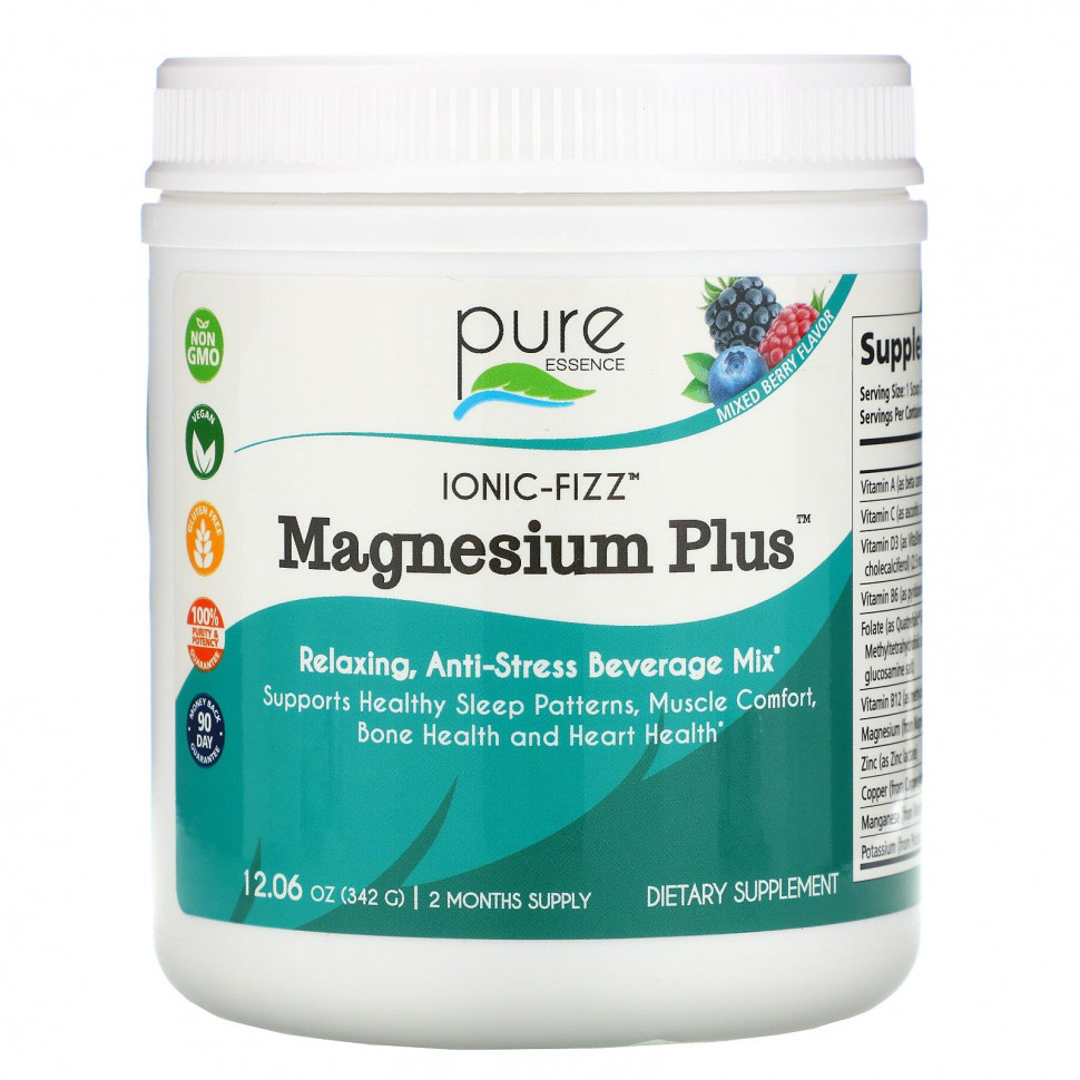 ������ ������ Pure Essence, Ionic-Fizz, Magnesium Plus, ����� ����, 342 � (12,06 �����)  IHerb (������) ����