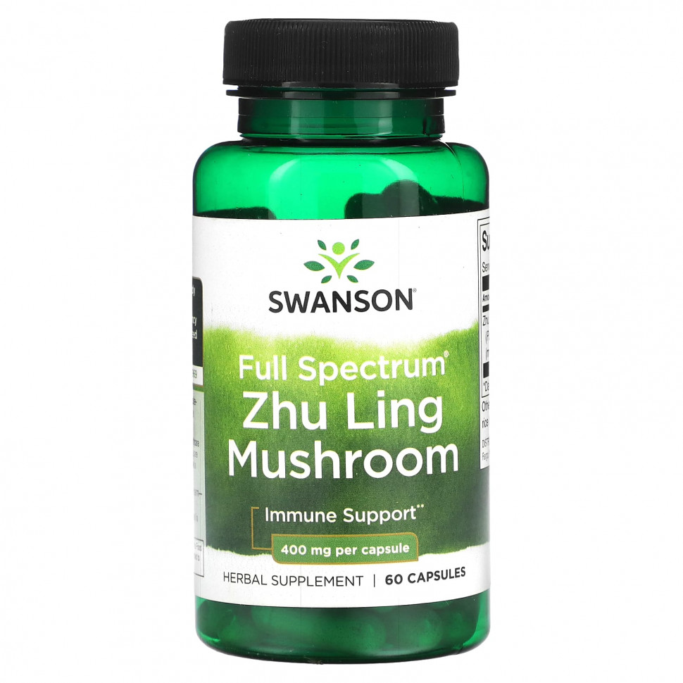 ������ ������ Swanson, Full Spectrum Zhu Ling Mushroom, 400 ��, 60 ������  IHerb (������) ����