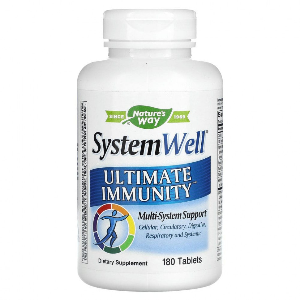 ������ ������ Nature's Way, System Well, Ultimate Immunity, 180 ��������  IHerb (������) ����