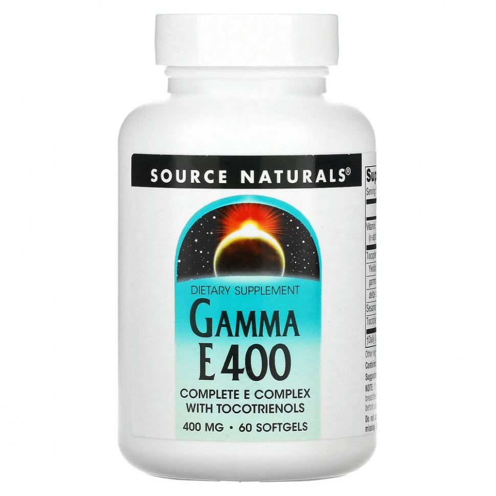 ������ ������ Source Naturals, �������� Gamma E 400 � ��������������, 400 ��, 60 ������ ��������  IHerb (������) ����