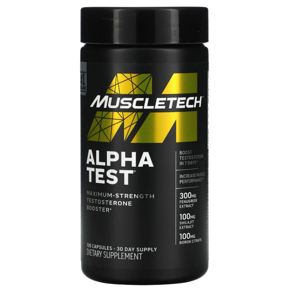 ������ ������ Muscletech, Alpha Test, 120 ������  IHerb (������) ����