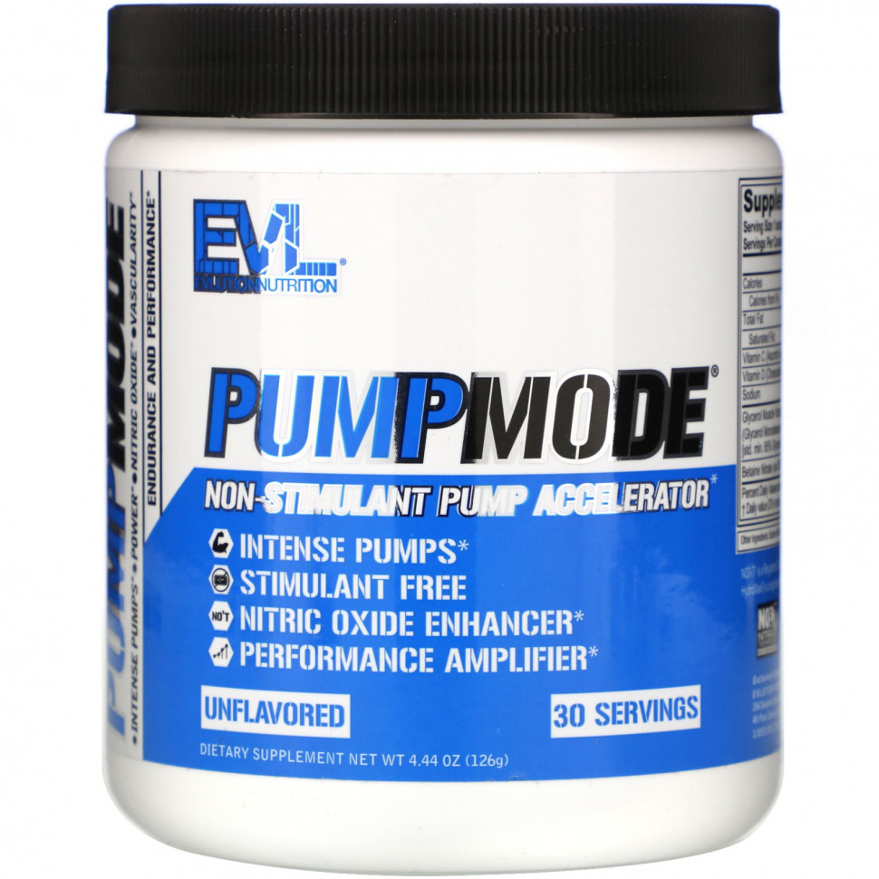 ������ ������ EVLution Nutrition, PumpMode, ��������������� ���������� �����, 4,44 ����� (126 �)  IHerb (������) ����