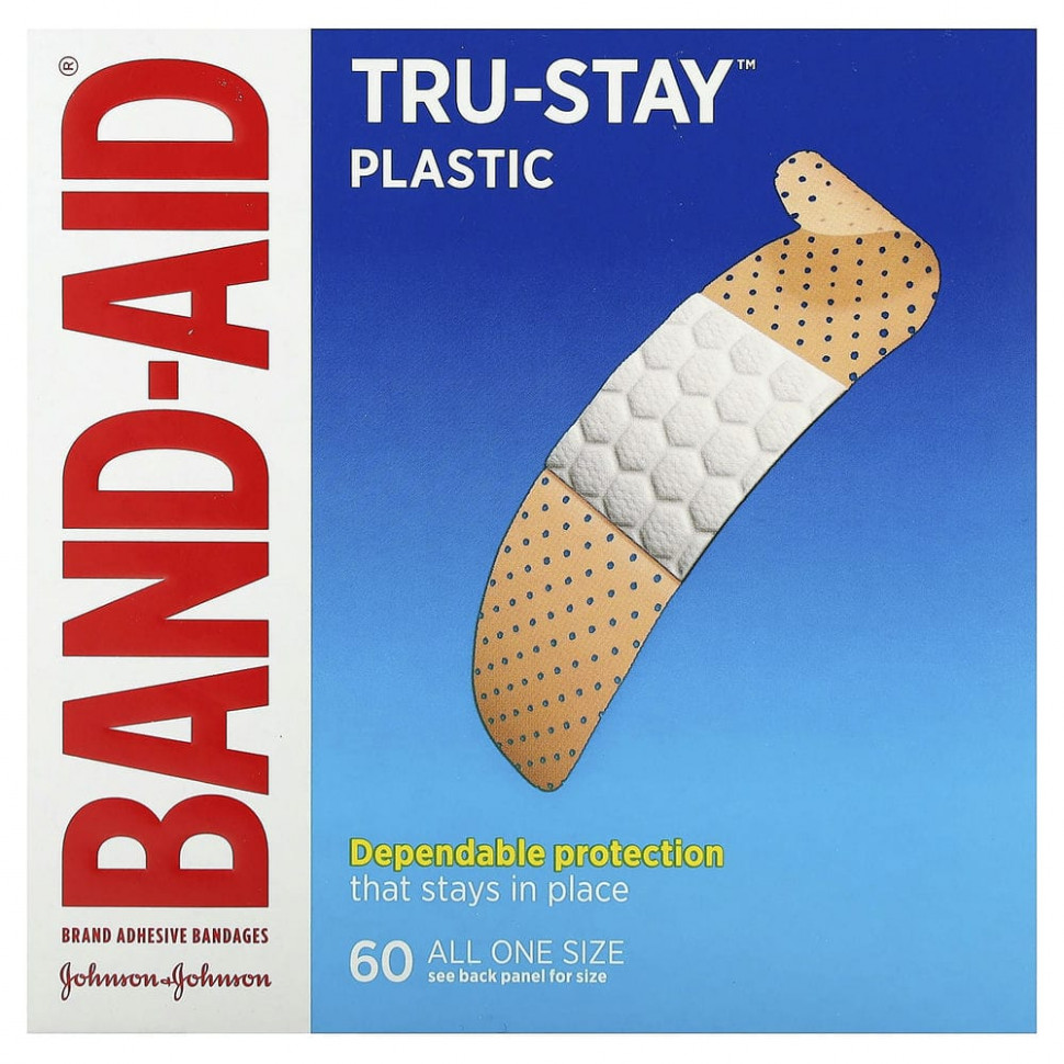 ������ ������ Band Aid, Tru-Stay, ����������� ��������, 60 ��.  IHerb (������) ����