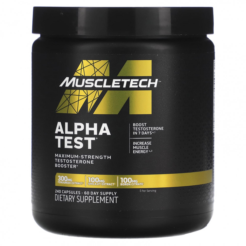������ ������ MuscleTech, Alpha Test, 240 ������  IHerb (������) ����