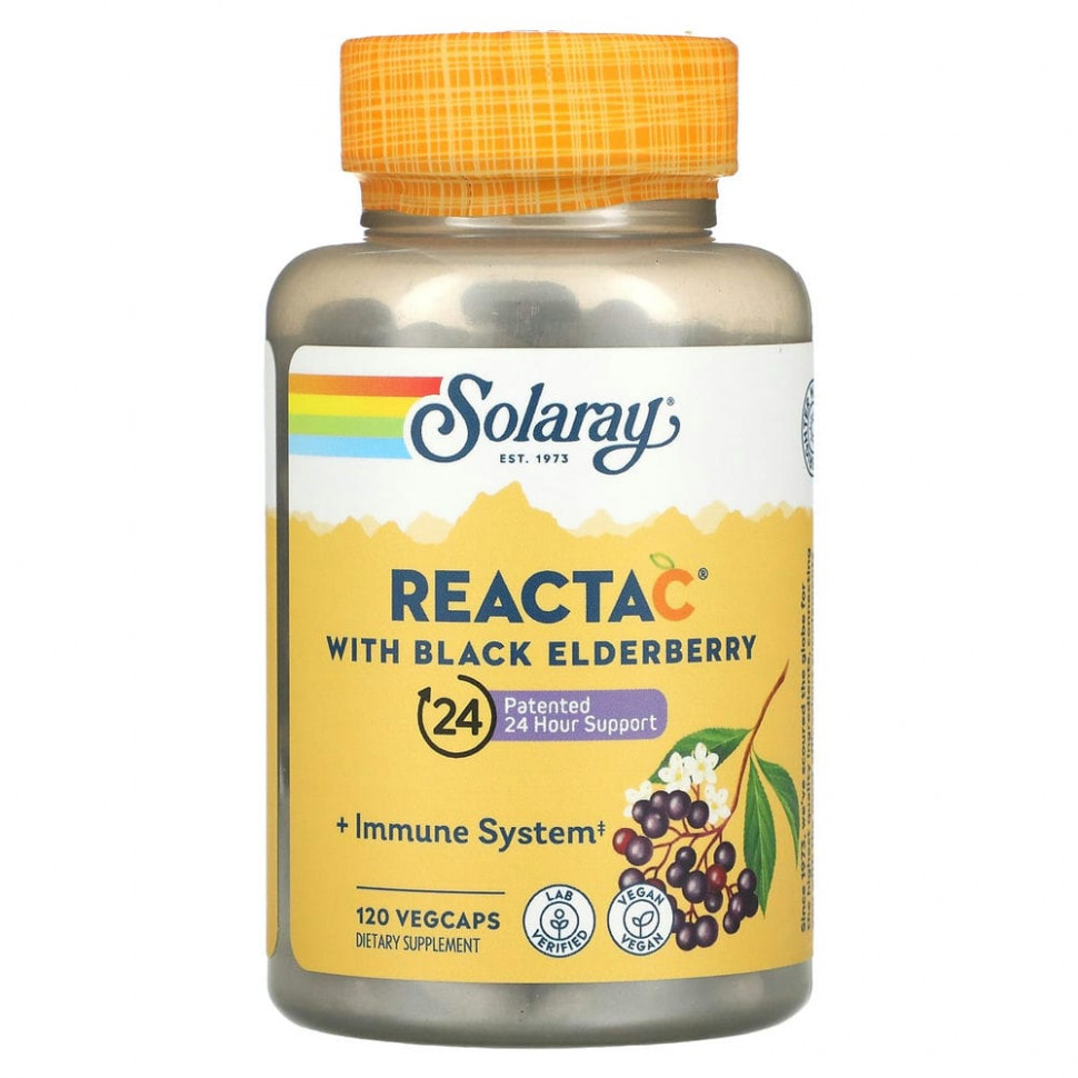 ������ ������ Solaray, Reacta C � ������ �������, 120 �������������� ������  IHerb (������) ����