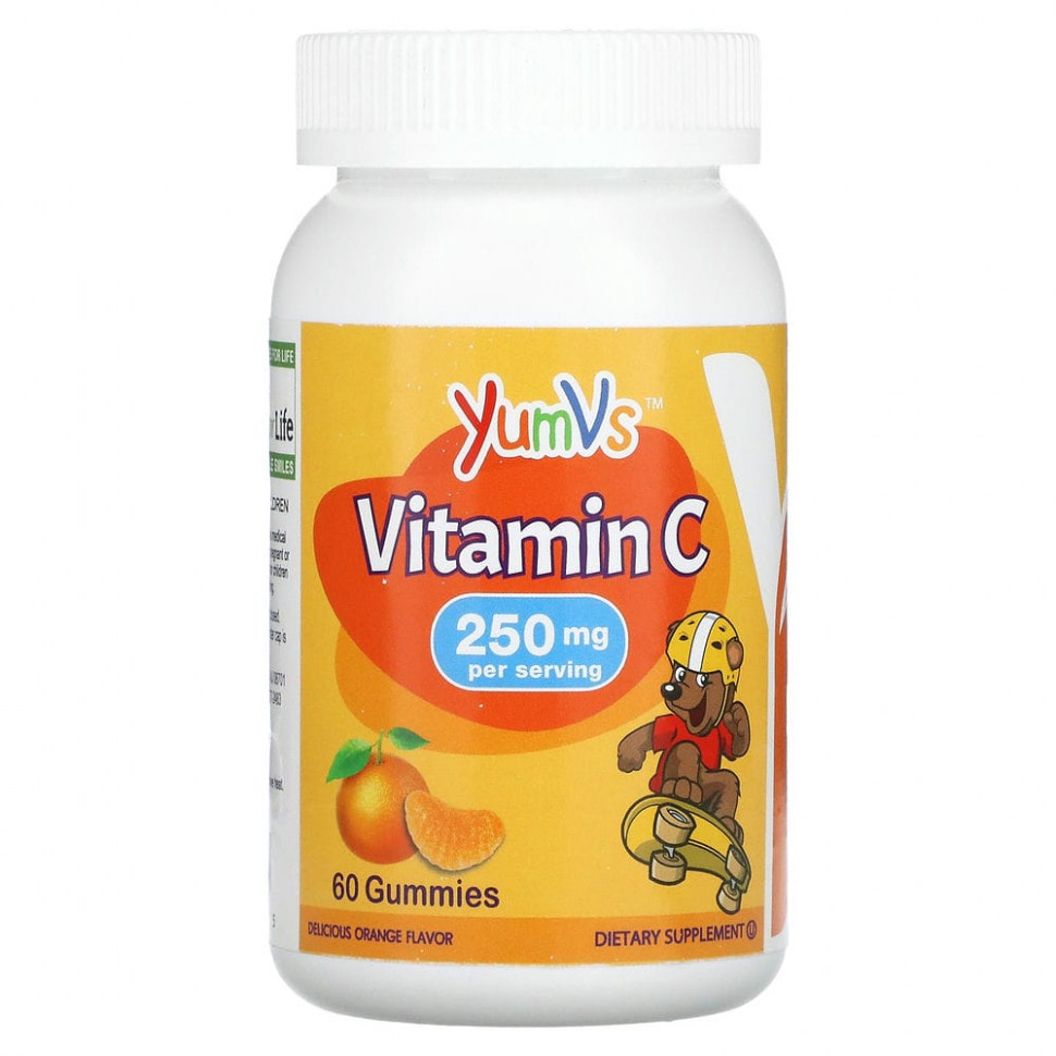 ������ ������ YumV's, Kids, Vitamin C, Delicious Orange, 250 mg, 60 Gummies  IHerb (������) ����