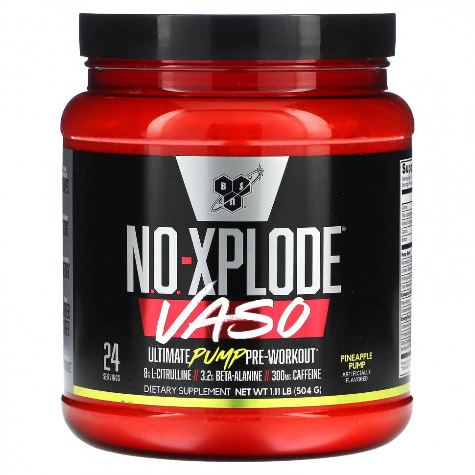 ������ ������ BSN, No-Xplode VASO, Ultimate Pump ����� �����������, � ��������, 504 � (1,11 �����)  IHerb (������) ����