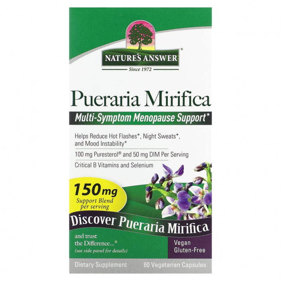 ������ ������ Nature's Answer, Pueraria Mirifica, 100 mg, 60 Vegetarian Capsules  IHerb (������) ����