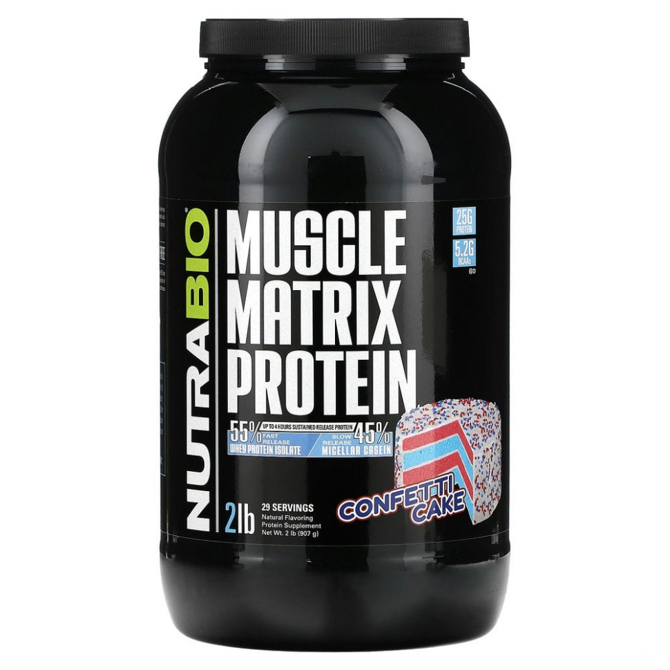 ������ ������ Nutrabio Labs, Muscle Matrix Protein, ���� � ��������, 907 � (2 �����)  IHerb (������) ����
