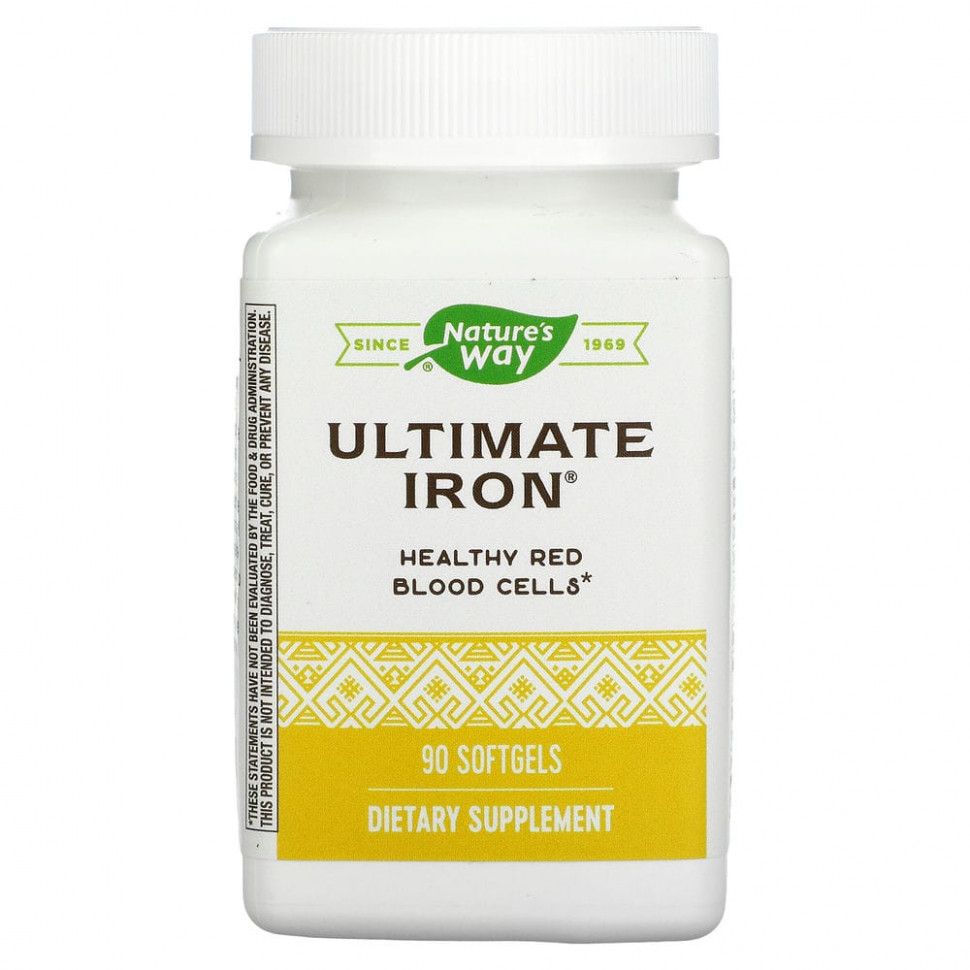 ������ ������ Nature's Way, Ultimate Iron, 90 ������ ��������  IHerb (������) ����