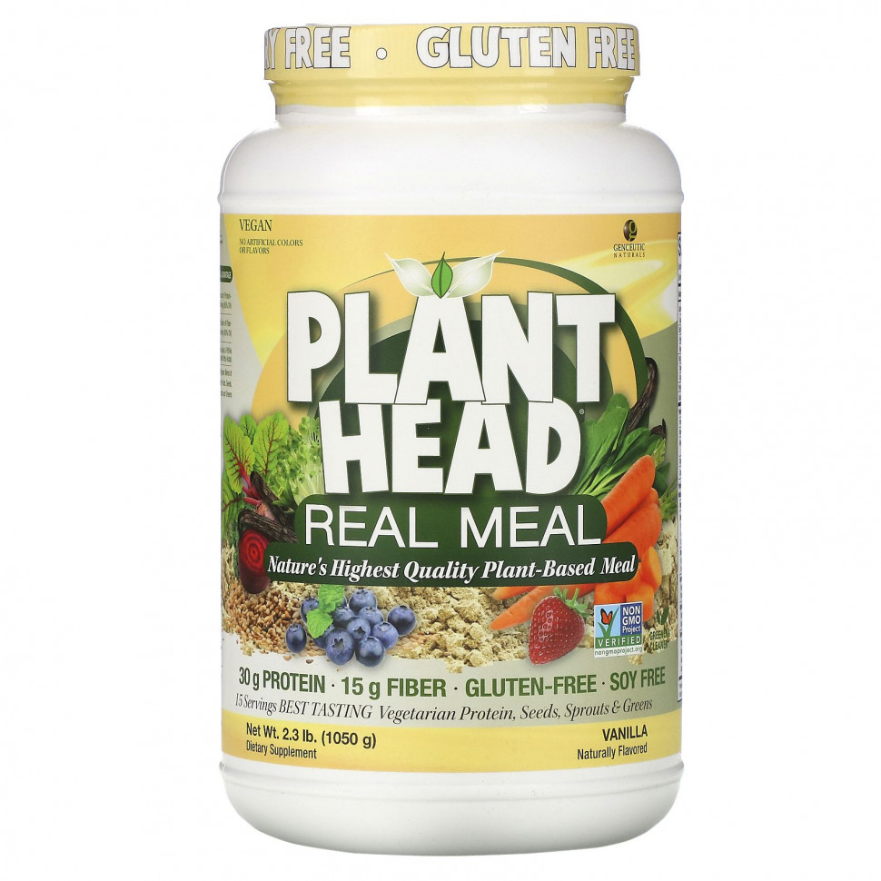 ������ ������ Genceutic Naturals, Plant Head, �������� ������������� �����, ������, 1050 � (2,3 �����)  IHerb (������) ����